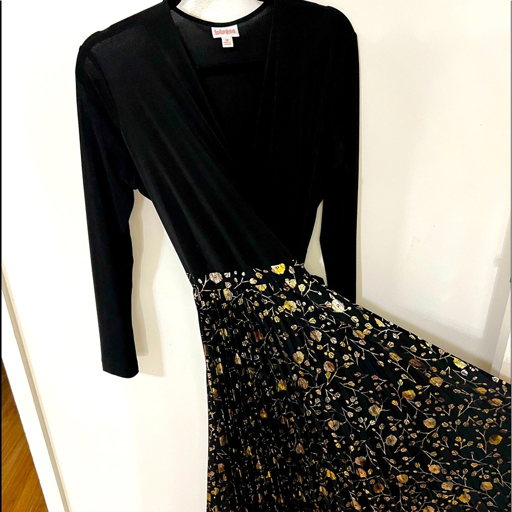 Elegant ball dress, gala, formal event, wrap dress